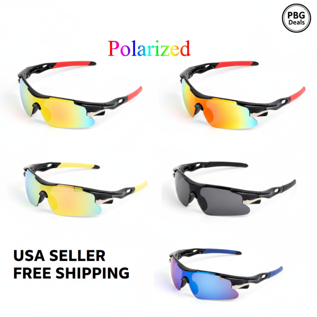 Polarized Unisex Sunglasses Assorted 2-Pack - Premium UV400 Protection