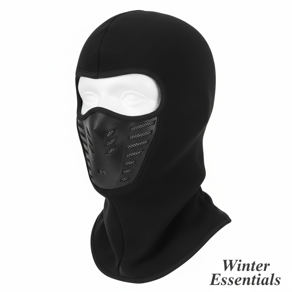 Balaclava Ski Full Face Mask Windproof Fleece Neck Warm for Winter Cold Weather