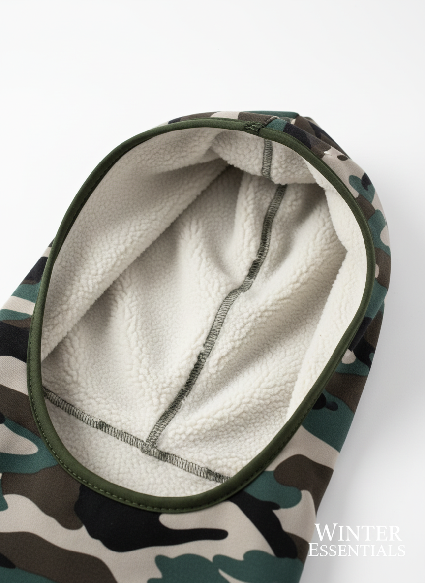 Camouflage Balaclava Ski Mask Thermal Fleece Full Face Mask for Winter Hunting & Outdoor