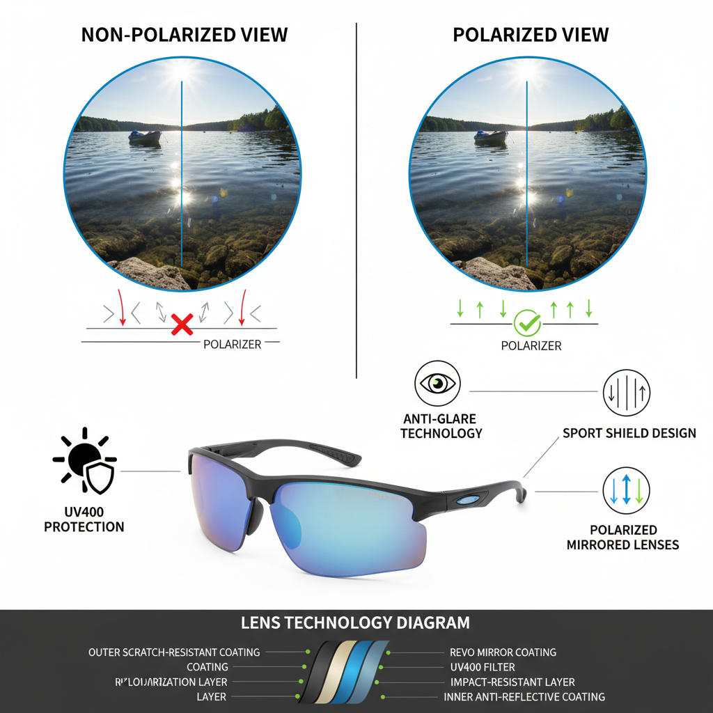 Polarized sport shield sunglasses features and benefits - UV protection and performance design