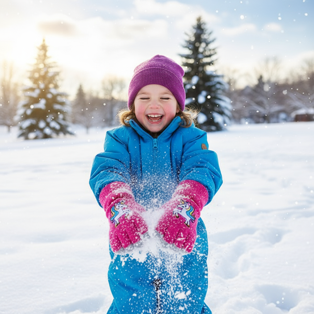 Kids' Winter Magic Gloves 3-Pack - Unicorn & Llama Designs - PremiumBrandGoods