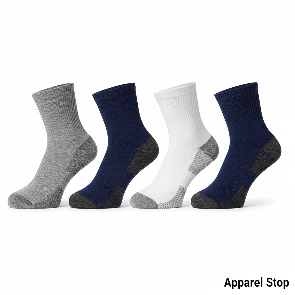 Men's Quarter Ankle Socks - Assorted Colors - No Logos - Darker Blue