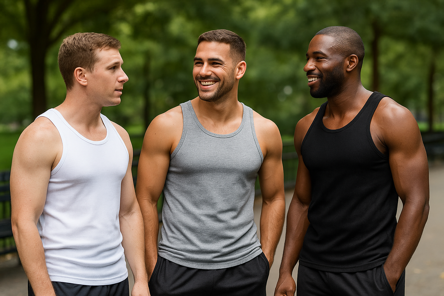 Men's Ribbed Tank Tops - Lifestyle (No Logo)