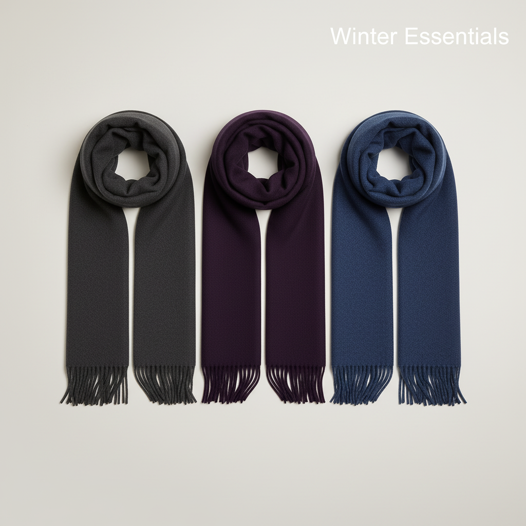 Purple-Blue Jean-Grey Scarf Pack
