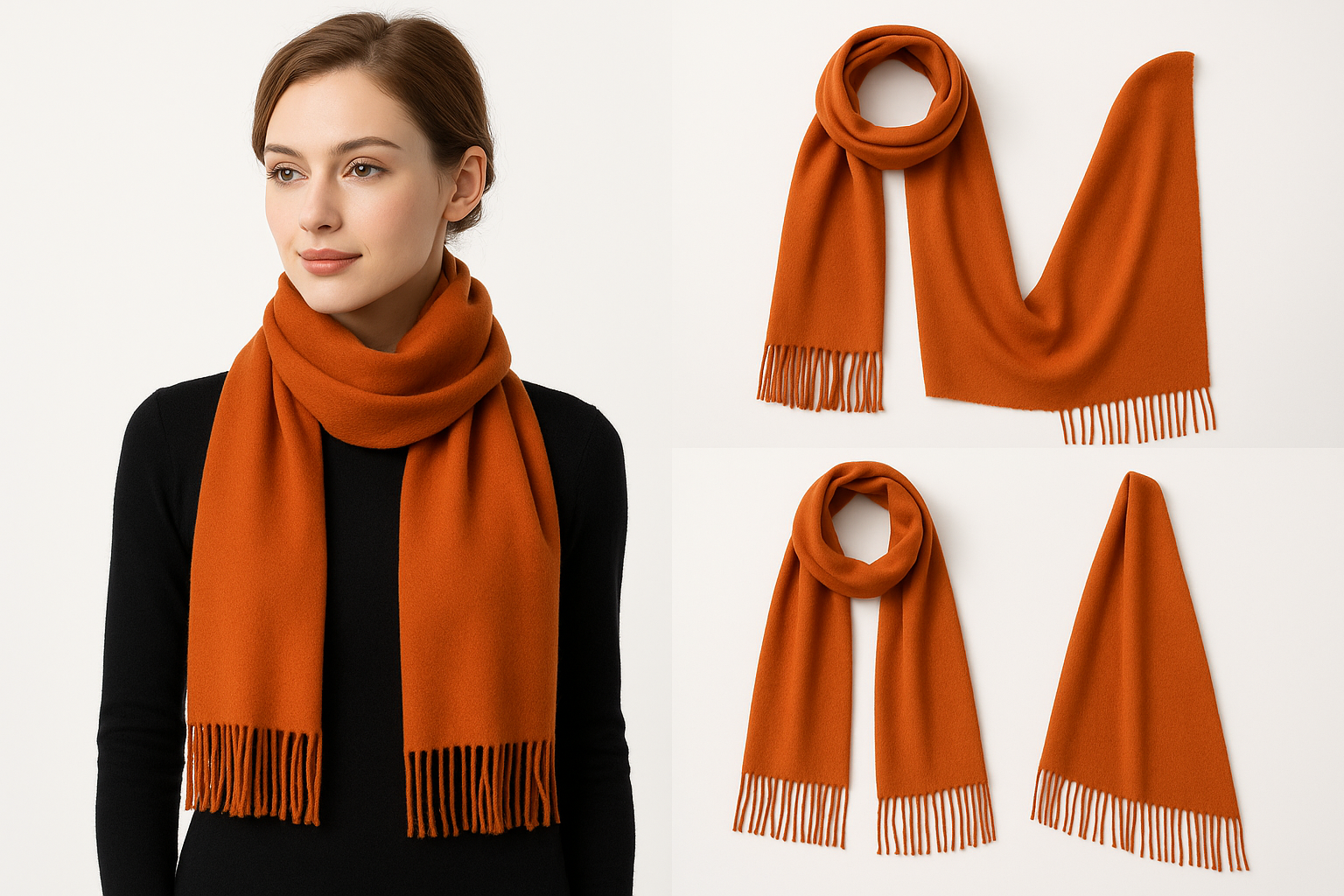 Slightly Dark Orange Scarf