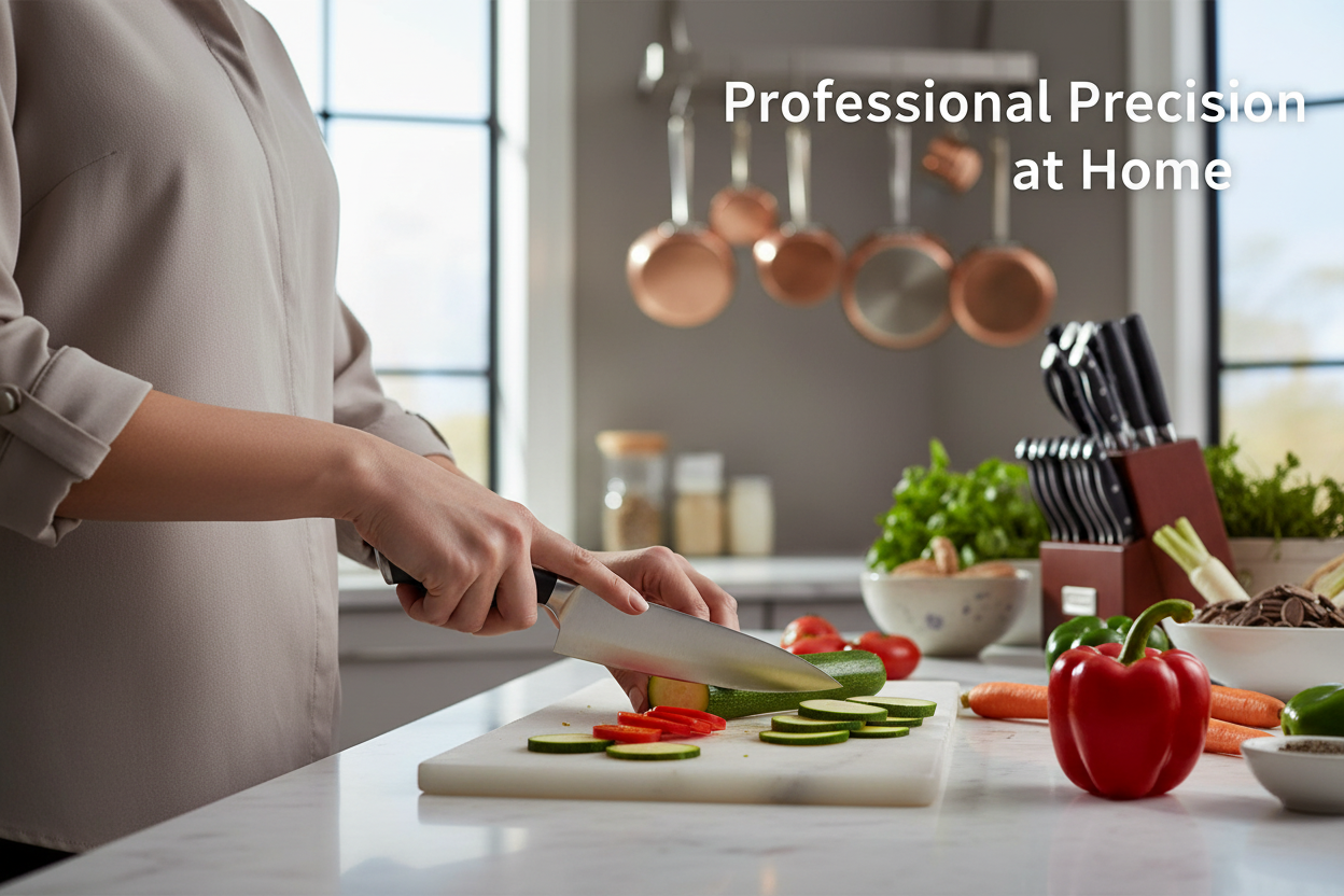 Woman Chef - Professional Precision at Home