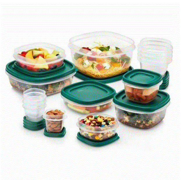 30pc Food Storage Container Set with Easy Find Lids Forest Green Rubber maid - PremiumBrandGoods