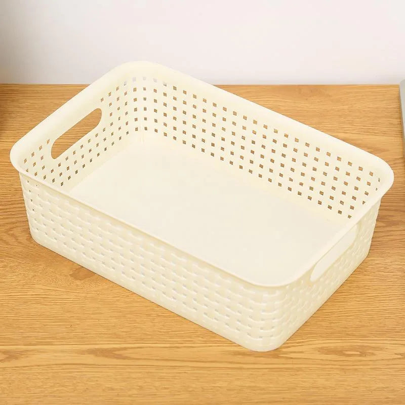 6 Pack! Woven plastic Home storage baskets - PremiumBrandGoods