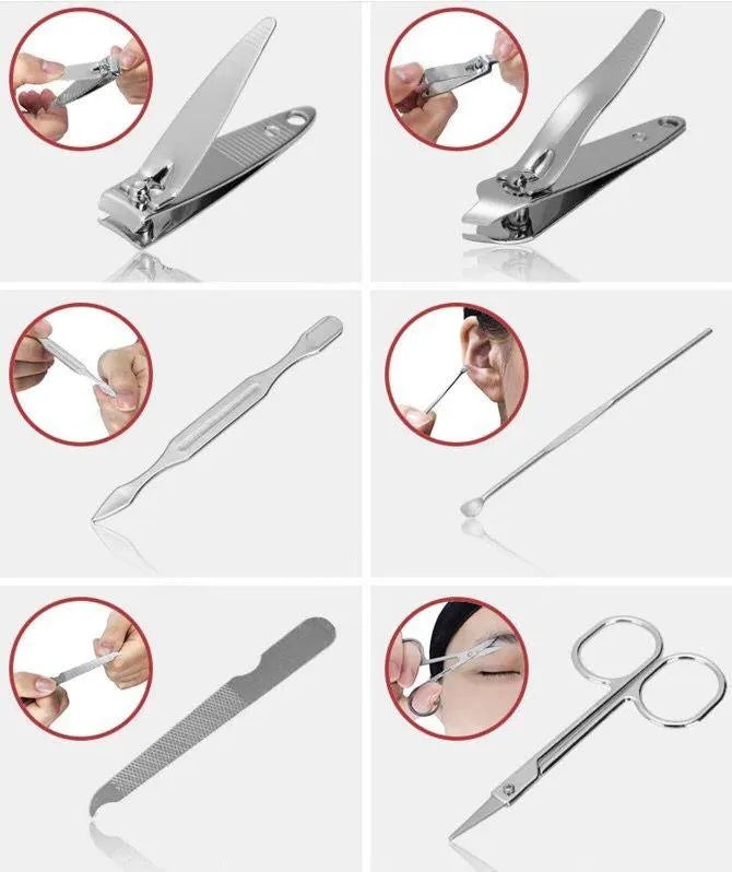 7 Piece Beauty Tool Kit Portable Perfect On The Go Size Set - PremiumBrandGoods