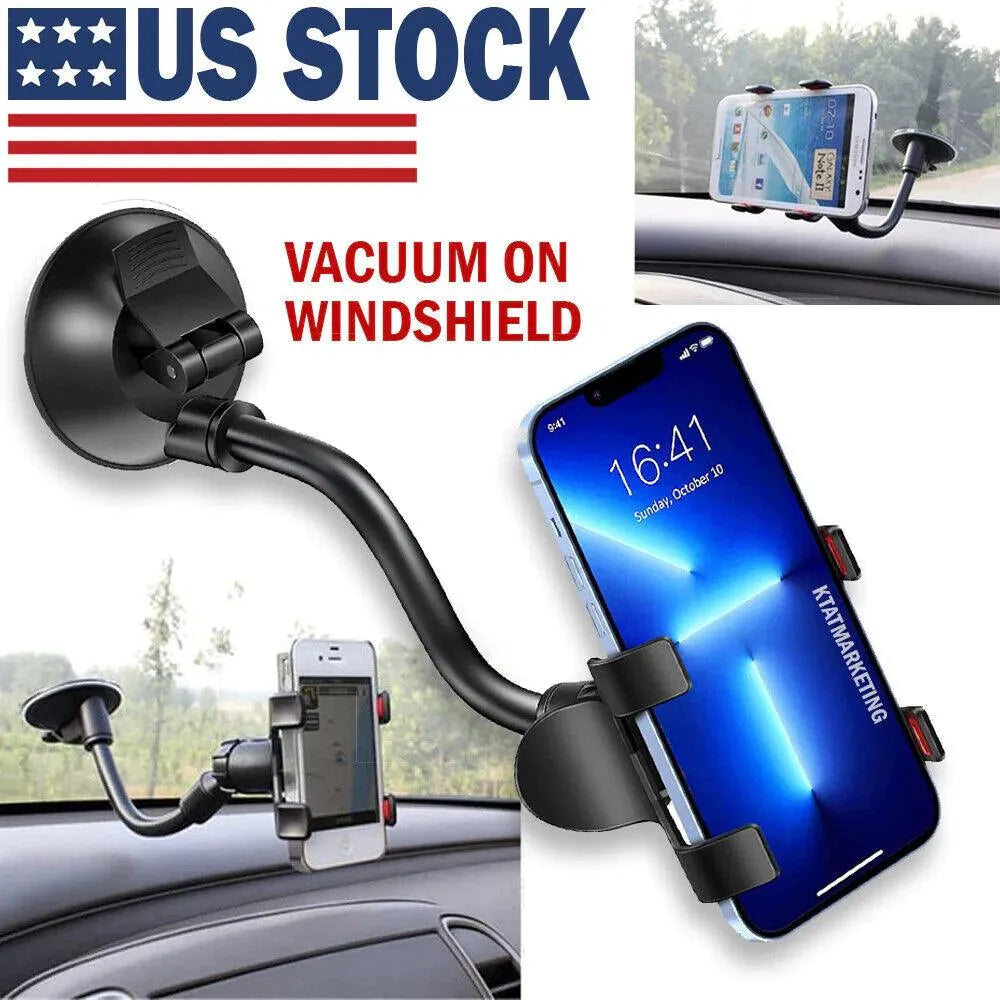 Car Windshield Vacuum Mount Cell Phone Holder Stand for Universal Iphone Samsung