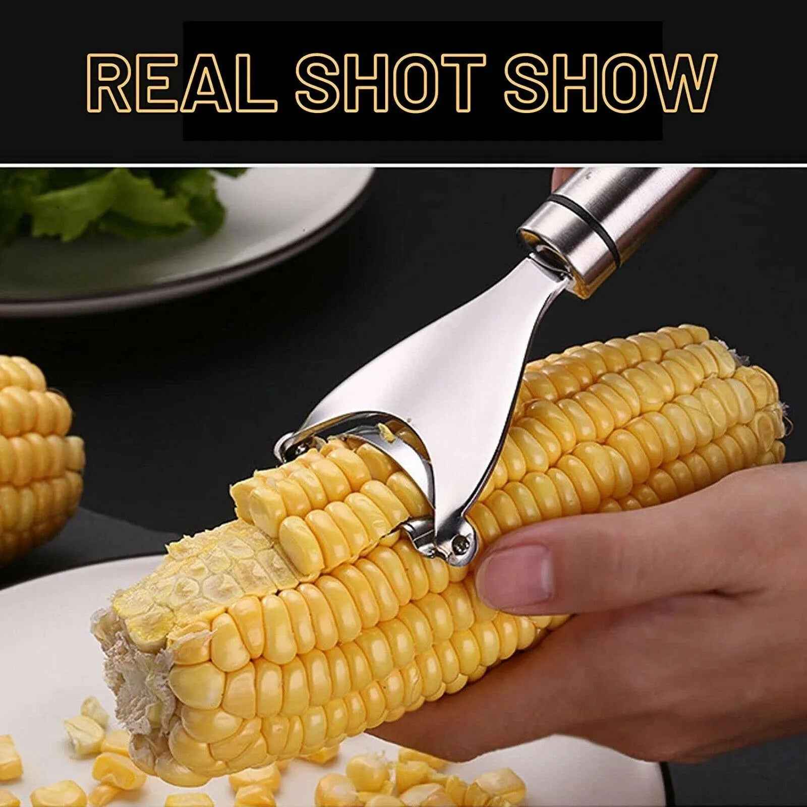 Corn Cob Cutter Peeler Tool Stainless Steel Kitchen Remover Kernel Stripper