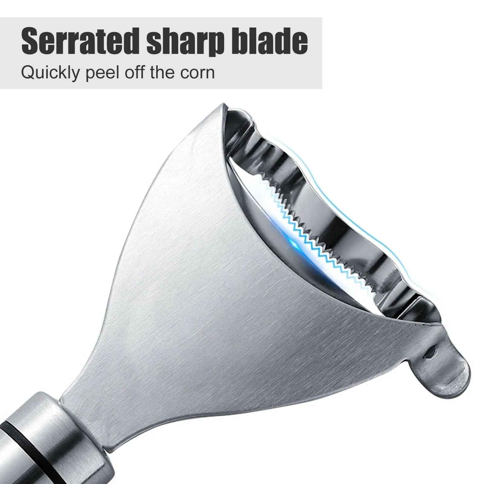 Corn Cob Cutter Peeler Tool Stainless Steel Kitchen Remover Kernel Stripper