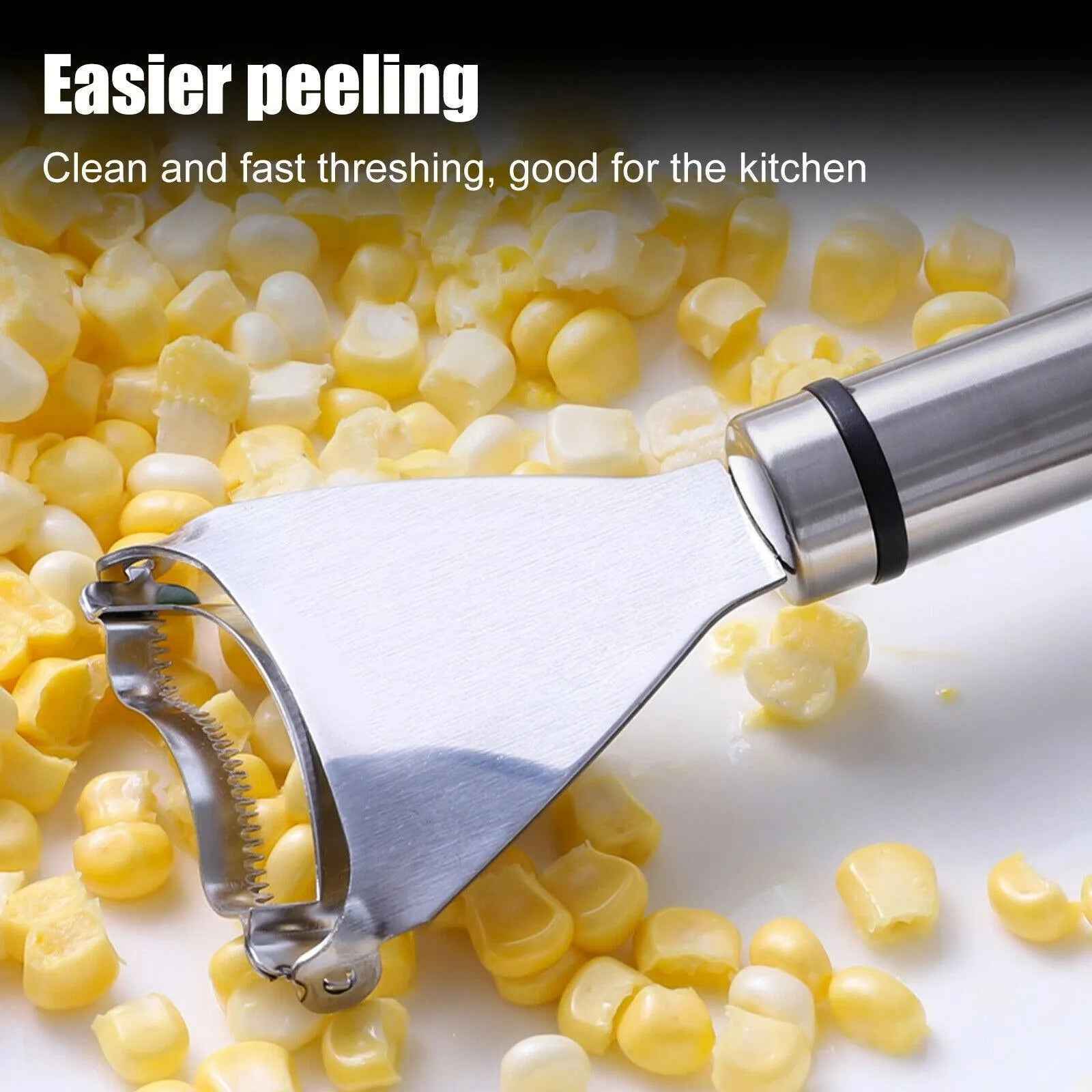 Corn Cob Cutter Peeler Tool Stainless Steel Kitchen Remover Kernel Stripper