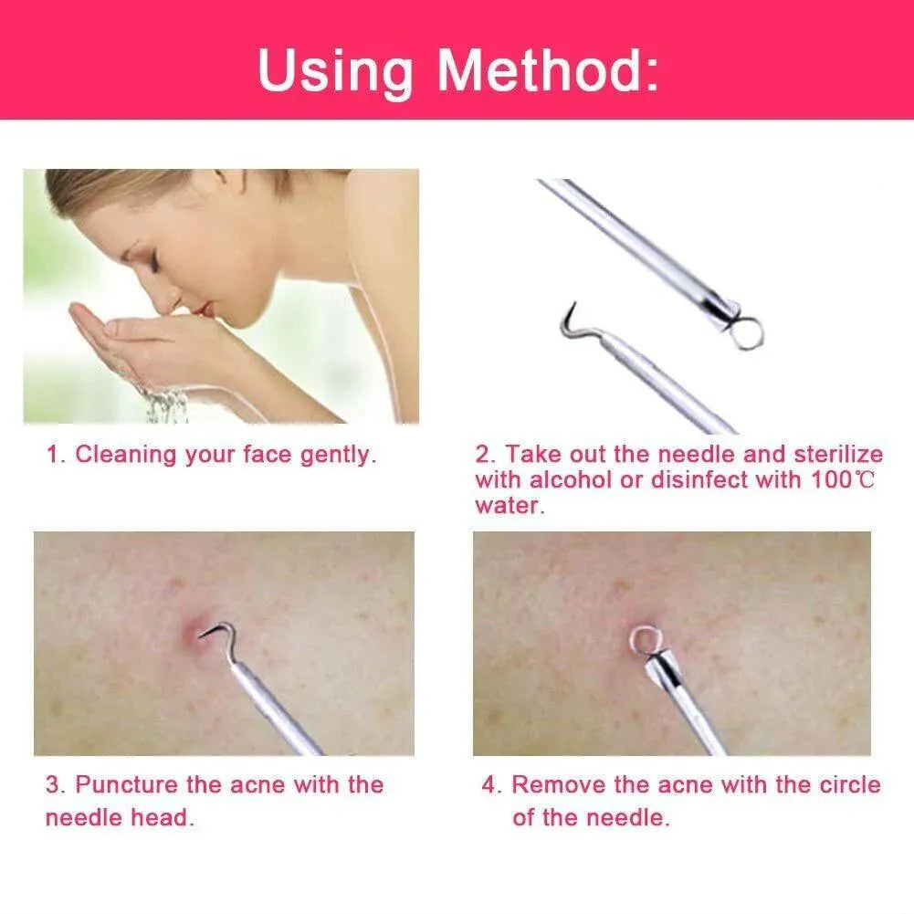 Ear Wax Removal Kit Cleaning Tool Earwax Pick Cleaner Curette Spoon Setstainless