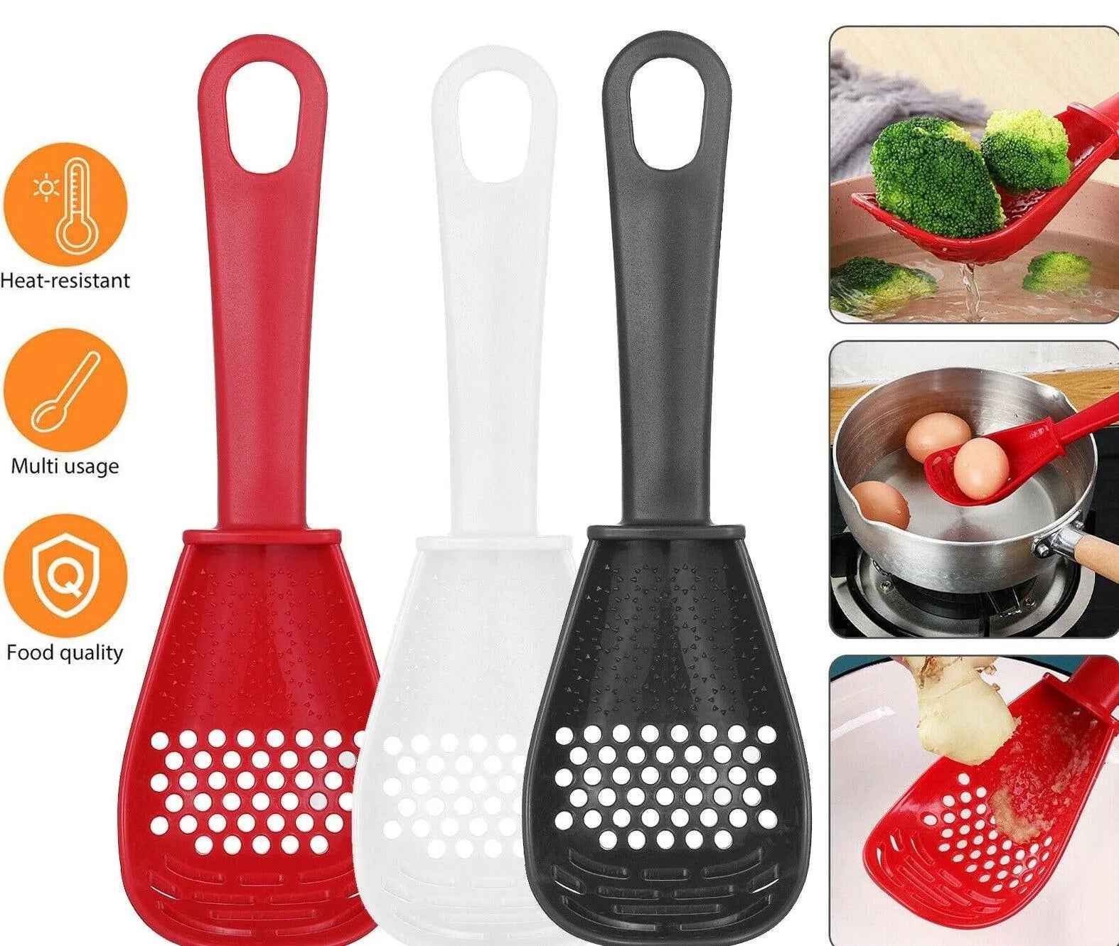 Heat Resistant Cooking Spoon Soup Colander Scoop Kitchen Multifunctional Utensil