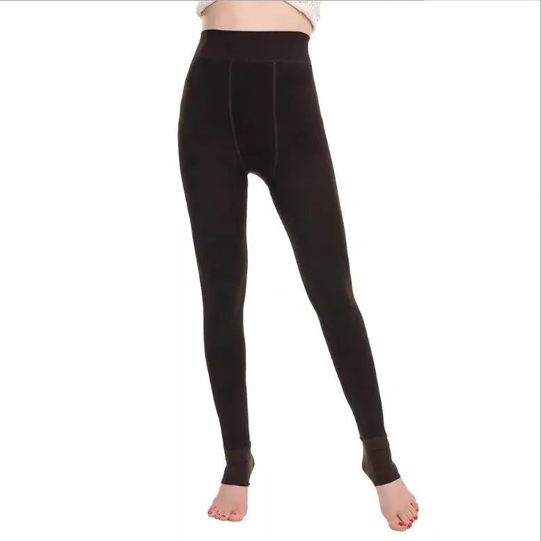 Hot! Women’s Extra Fleece Leggings High Waist Soft Stretchy Warm Leggings Regular (One Size) 220G Fleece - PremiumBrandGoods
