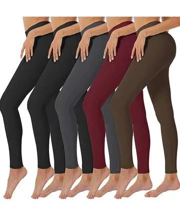Hot! Women’s Extra Fleece Leggings High Waist Soft Stretchy Warm Leggings Regular (One Size) 220G Fleece - PremiumBrandGoods