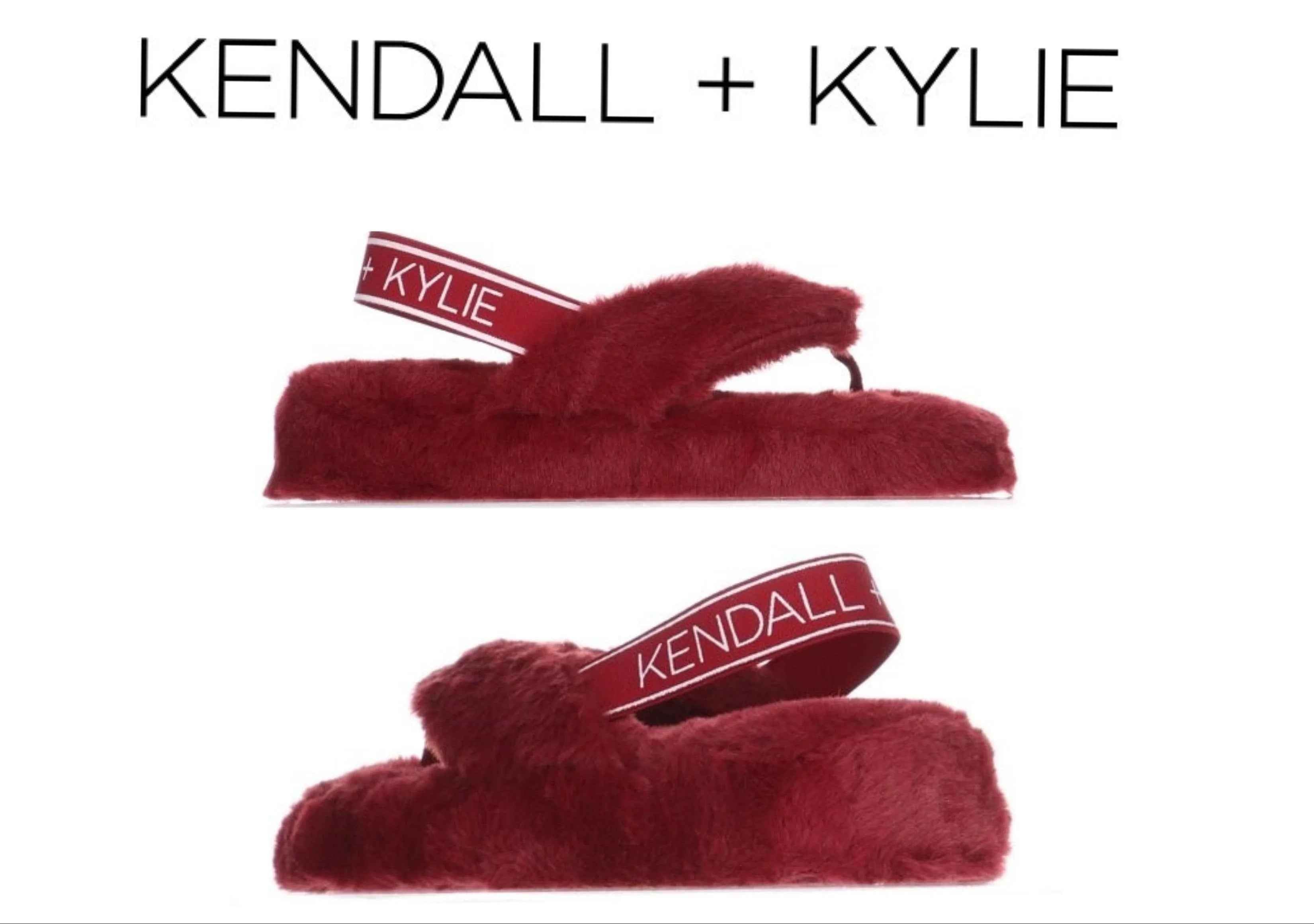 Kendall and Kylie Faux Fur Slippers Multiple Sizes