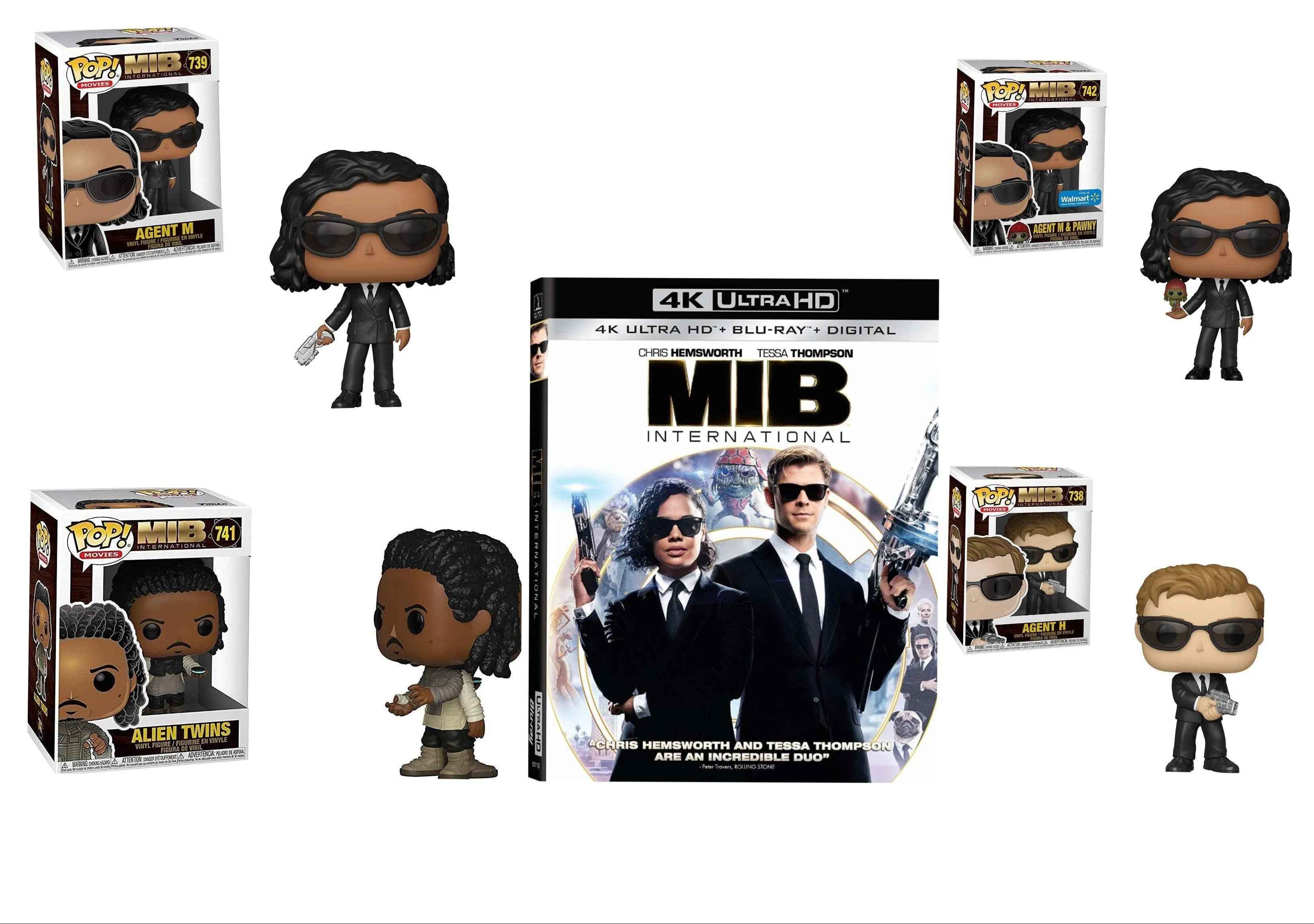 Men In Black International Funko Gift Set (4K Ultra HD 4 Full-Size Funko Pops)