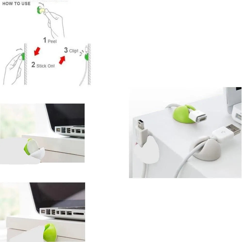 Multi-Purpose Stick on Clips Good for Organizing - PremiumBrandGoods