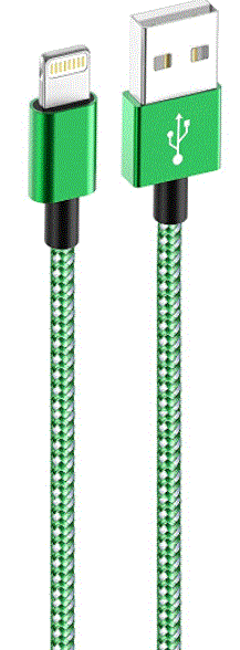 PBG 4 Port LED Car Charger and 6FT Charger Compatible for Iphone Cable Combo - PremiumBrandGoods