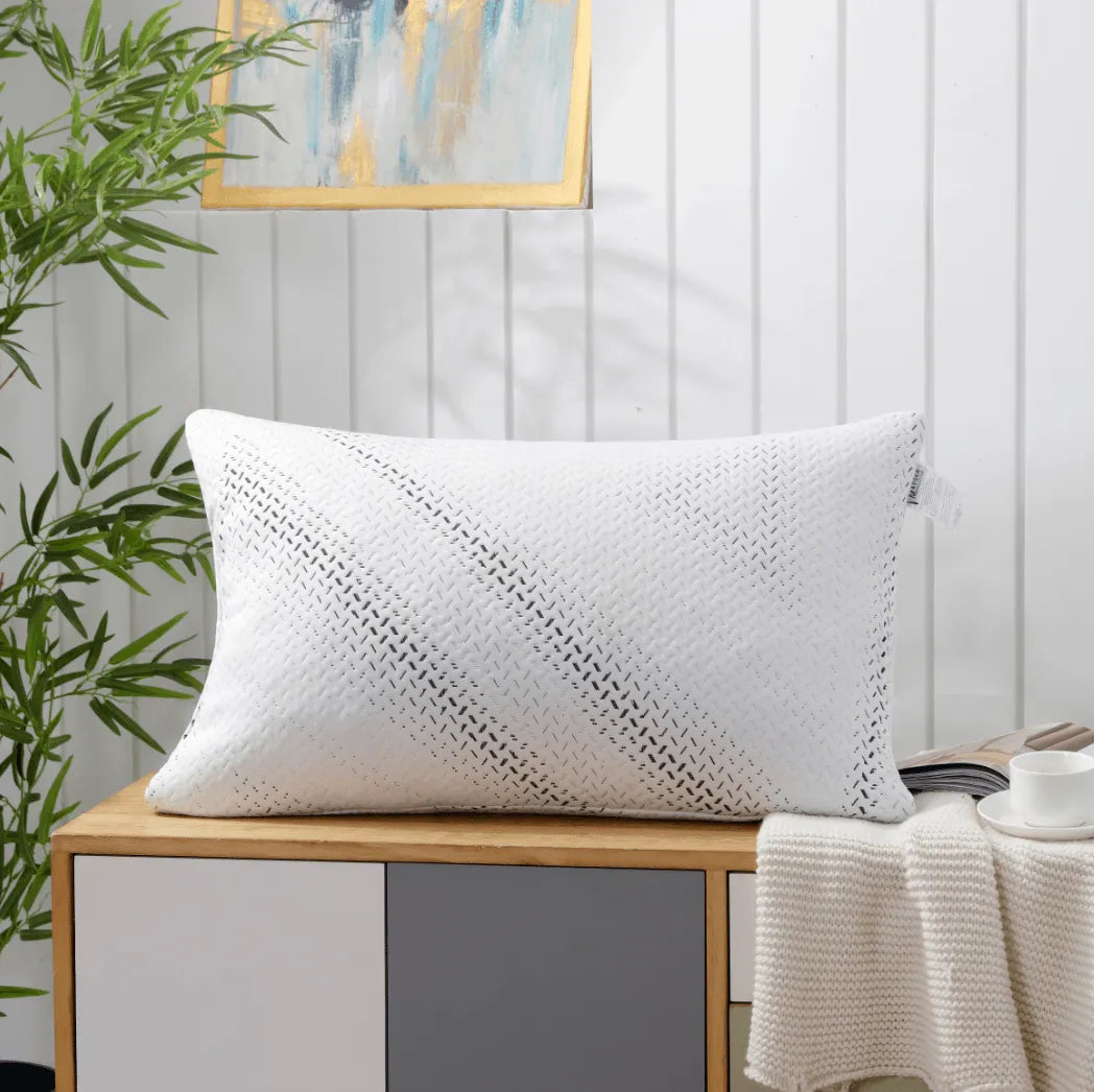 Priscilla Luxury Bamboo Shredded Memory Foam Pillow - PremiumBrandGoods