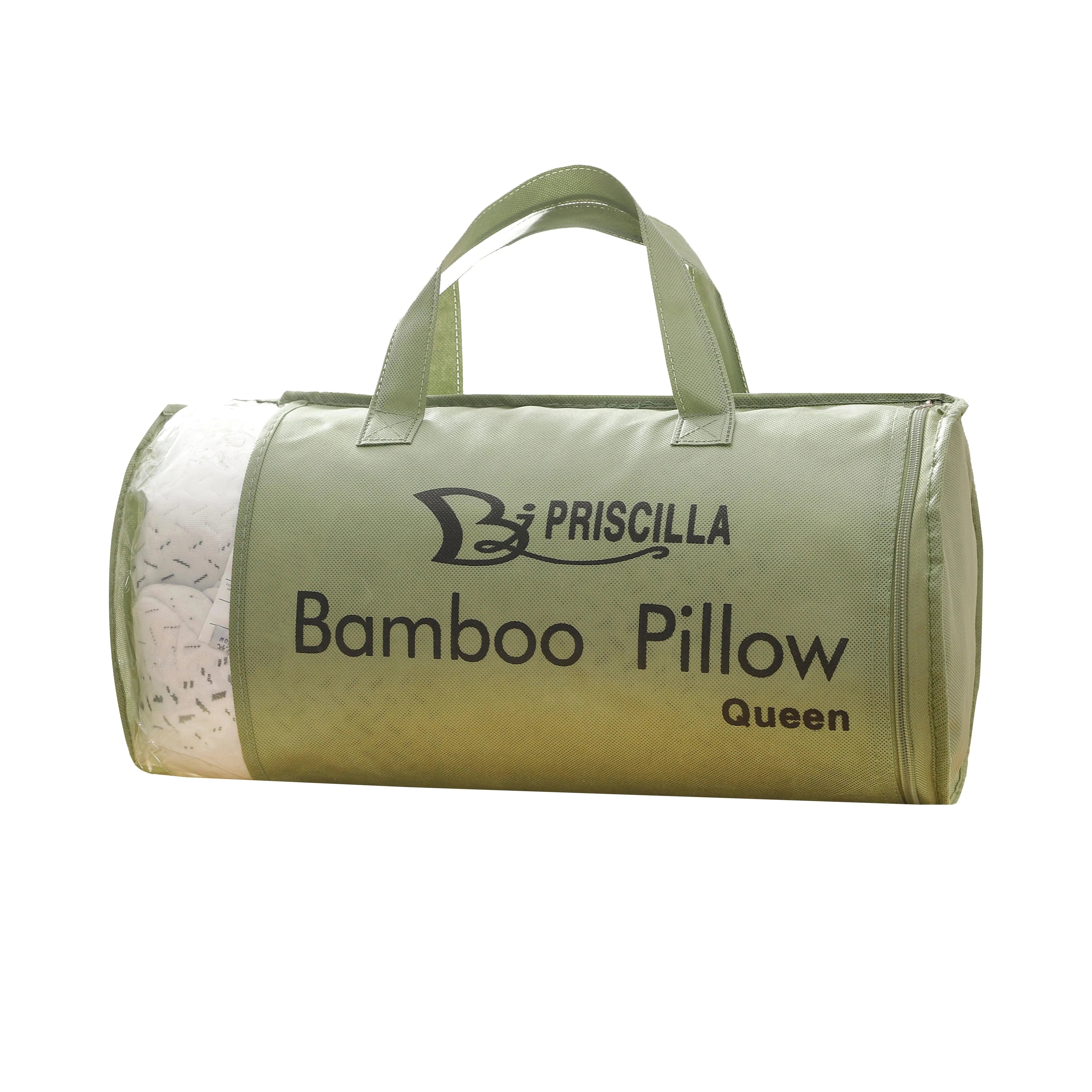 Priscilla Luxury Bamboo Shredded Memory Foam Pillow - PremiumBrandGoods