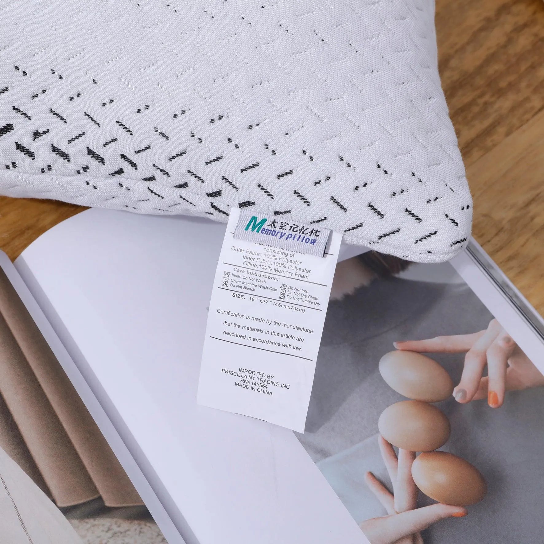 Priscilla Luxury Bamboo Shredded Memory Foam Pillow - PremiumBrandGoods