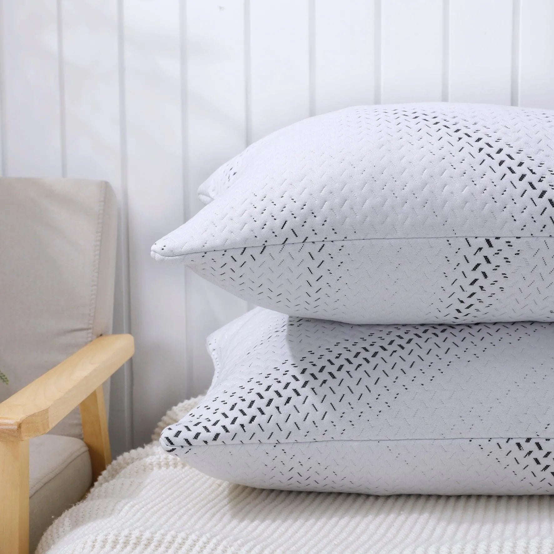 Priscilla Luxury Bamboo Shredded Memory Foam Pillow - PremiumBrandGoods