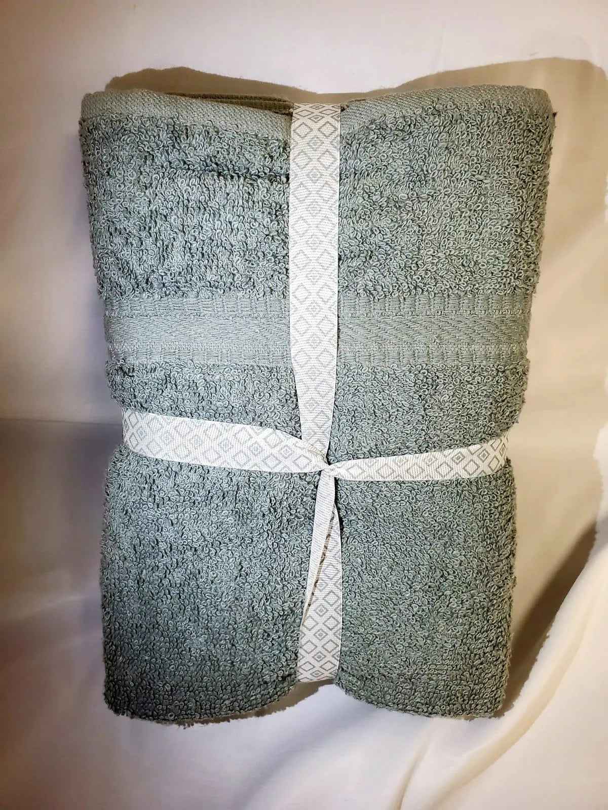 Specialty Ribbon Wrapped 24X48 Full Body Bath Towels Pack of 6