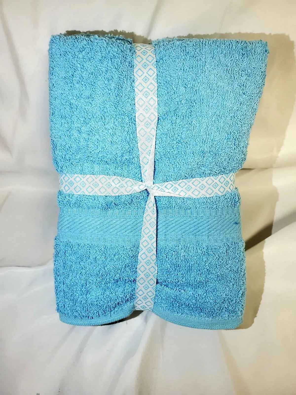 Specialty Ribbon Wrapped 24X48 Full Body Bath Towels Pack of 6