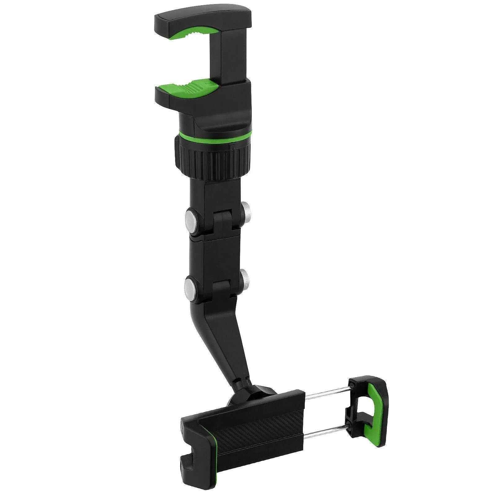 Universal Car Rear View Mirror Mount Stand GPS Cell Phone Holder 360 Rotation Multi Function