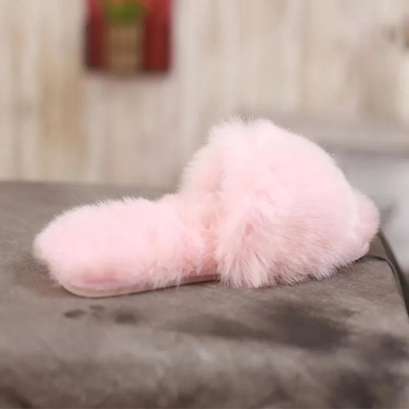 Women's Comfy Cozy Faux Fur Slippers (5-11) - PremiumBrandGoods