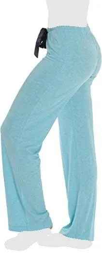 Women's Cozy Pajama Set Baby Blue Pants and Cotton Soft Heart T shirt by Just Love