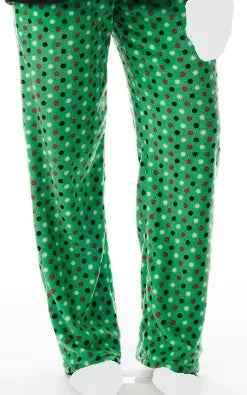 Women's Cozy Pajama Set Christmas Pants and Cotton Soft Heart T shirt by Just Love