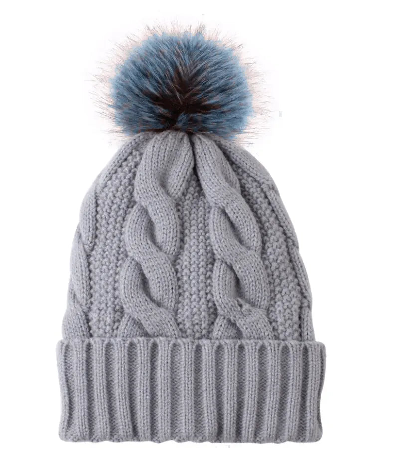Women's Warm Fleece lined Winter Beanie Hat - PremiumBrandGoods