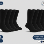 Black / Size 9-11 / 12 Pairs