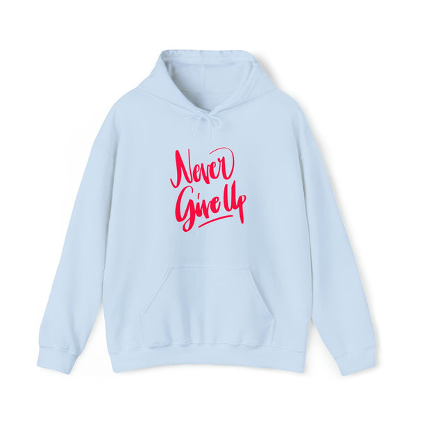 Never Give Up Unisex Heavy Blend™ Hooded Sweatshirt - PremiumBrandGoods