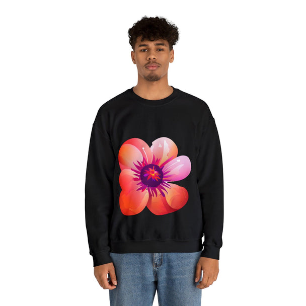 Beautiful Flower Heavy Blend™ Crewneck Sweatshirt - PremiumBrandGoods