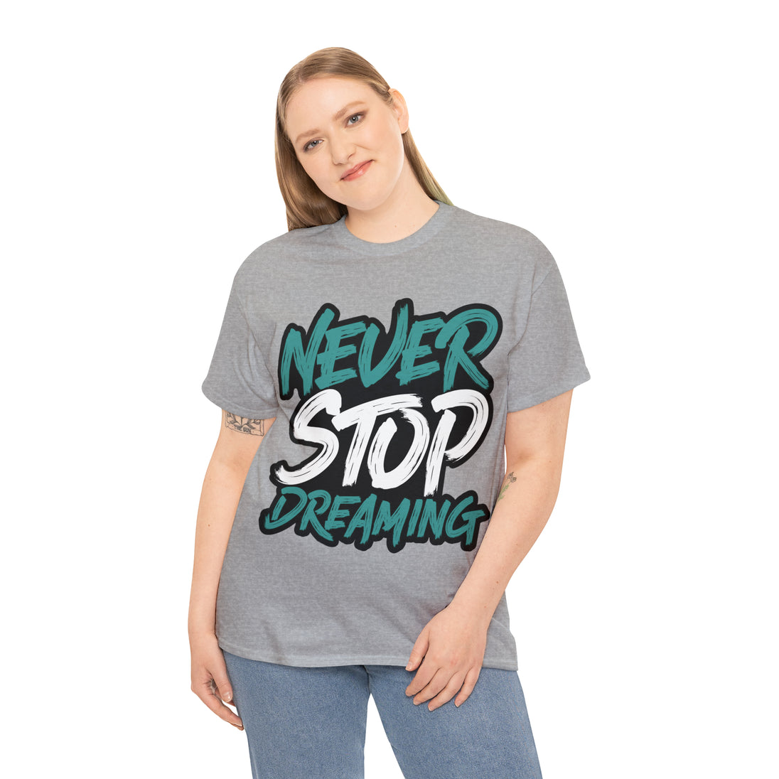 Never Stop Dreaming Unisex Heavy Cotton Tee - PremiumBrandGoods