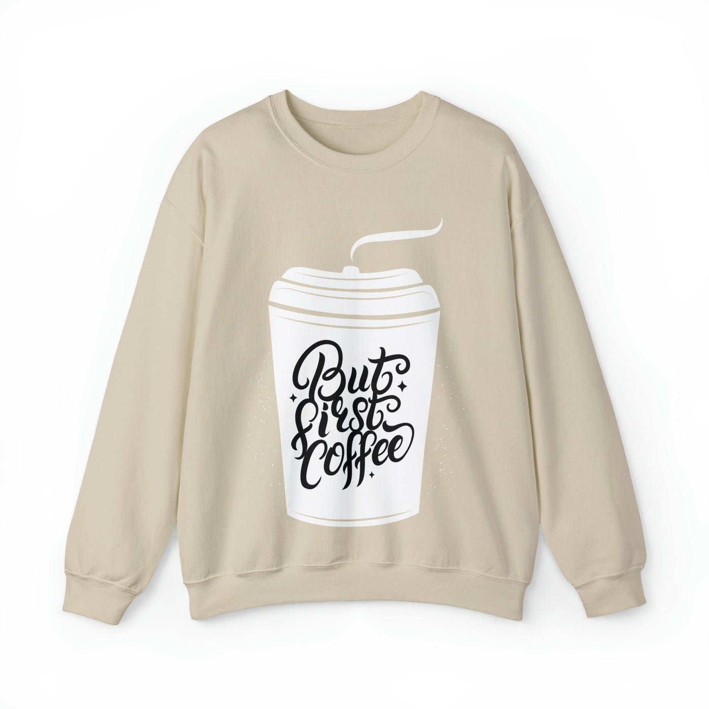 Coffee First Unisex Heavy Blend™ Crewneck Sweatshirt - PremiumBrandGoods