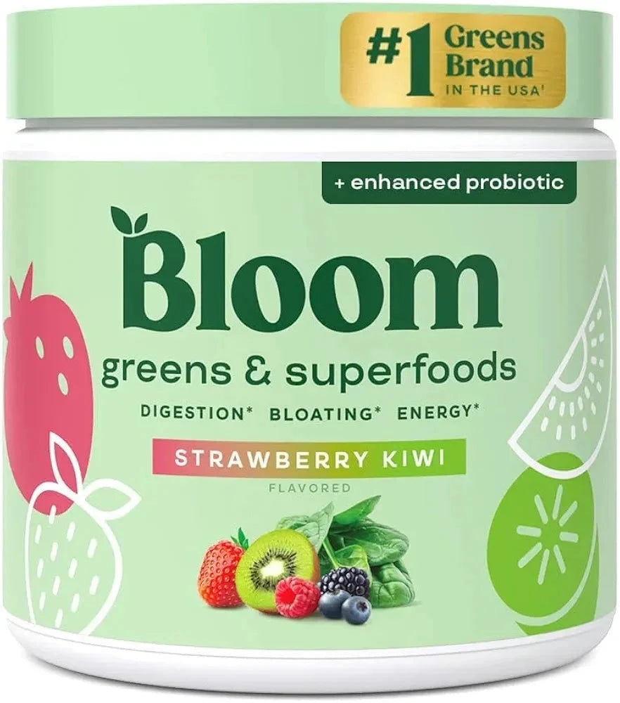 Bloom Nutrition Superfood Greens 2-Pack – Strawberry Kiwi (96 Servings) 09/27