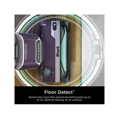 Restored Shark Detect Lift-Away ADV Upright Vacuum, Pet Friendly, Floor Detect, Direction Detect, PowerFins Self-Cleaning Brushroll, LA490 Mauve