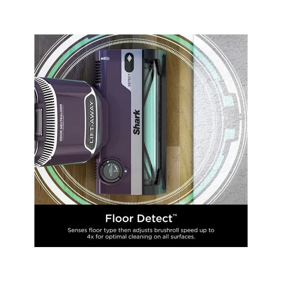 Restored Shark Detect Lift-Away ADV Upright Vacuum, Pet Friendly, Floor Detect, Direction Detect, PowerFins Self-Cleaning Brushroll, LA490 Mauve
