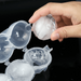 2 Pack 4 Hole Ball Bar Ice Box Round Mold Sphere Large Tray DIY Mould Ice Maker - PremiumBrandGoods