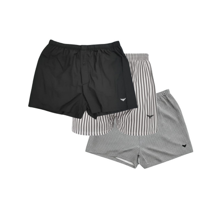 Men's Pacific Eagle Boxers 3 Pack Assorted M-2XL Cotton Poly Blend Comfort Elastic - PremiumBrandGoods