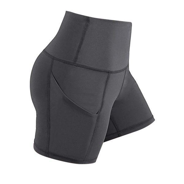 4 Pack High Waist Soft Yoga Shorts for Women with 2 Side Pockets - PremiumBrandGoods