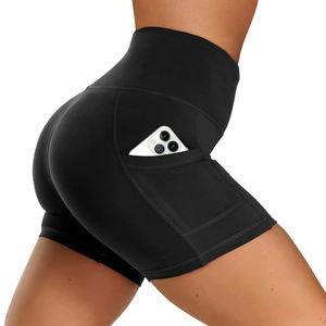 4 Pack High Waist Soft Yoga Shorts for Women with 2 Side Pockets - PremiumBrandGoods