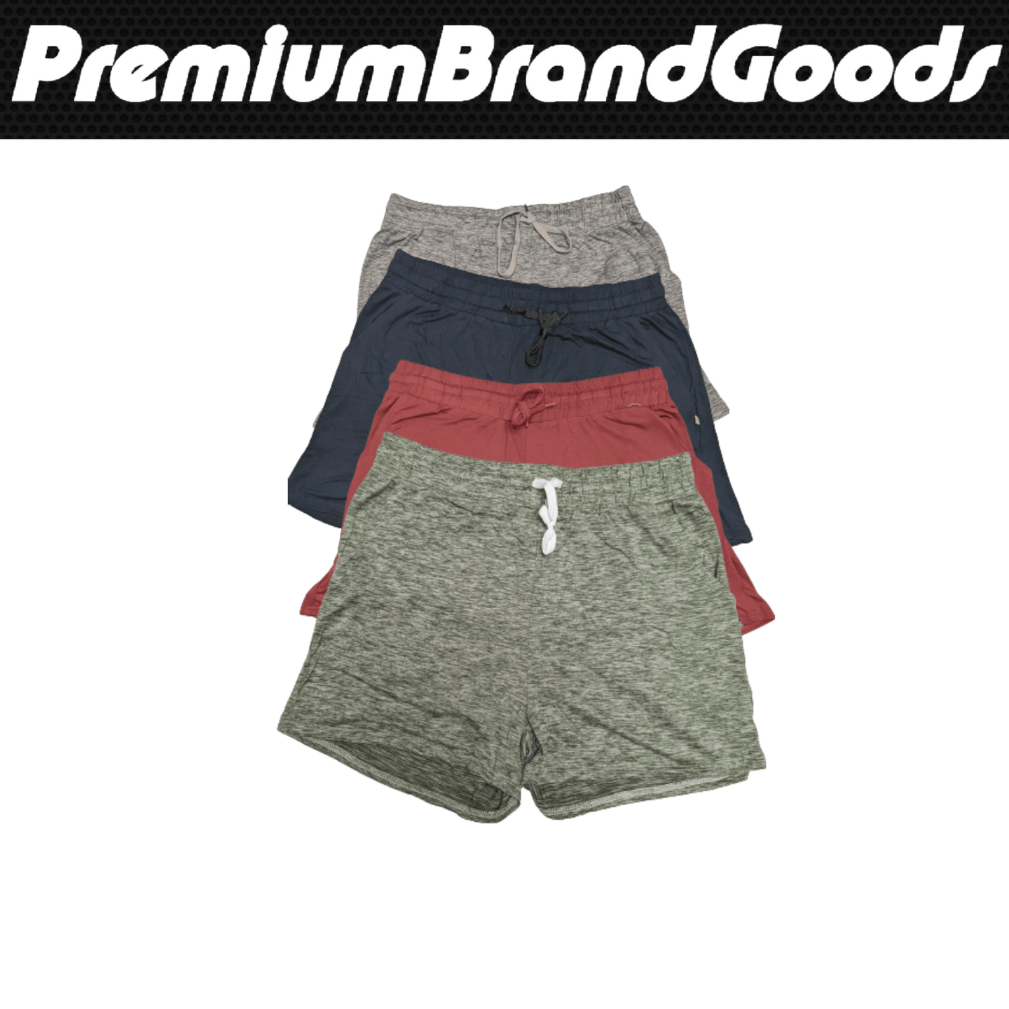 4 Pack of Women's Super Cozy Stretchy Drawstring Shorts - PremiumBrandGoods
