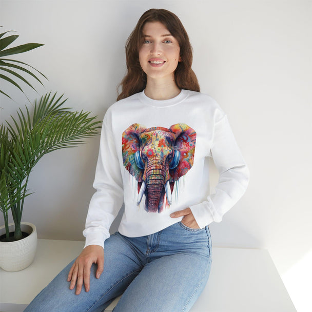 Magnificent Elephant Unisex Heavy Blend™ Crewneck Sweatshirt - PremiumBrandGoods